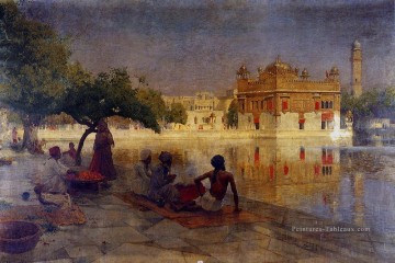 Le Temple d’Or Amritsar Arabe Edwin Lord Weeks Peinture à l'huile